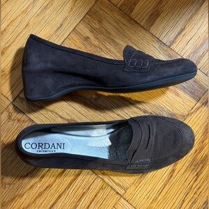 Cordani Brown Suede Loafers, EUC, size 39, US 8.5.